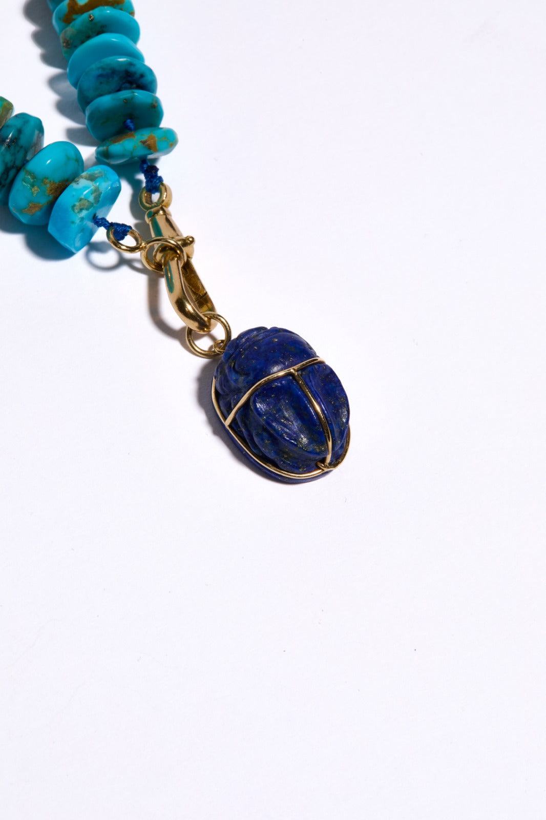 Lapis Scarab Necklace
