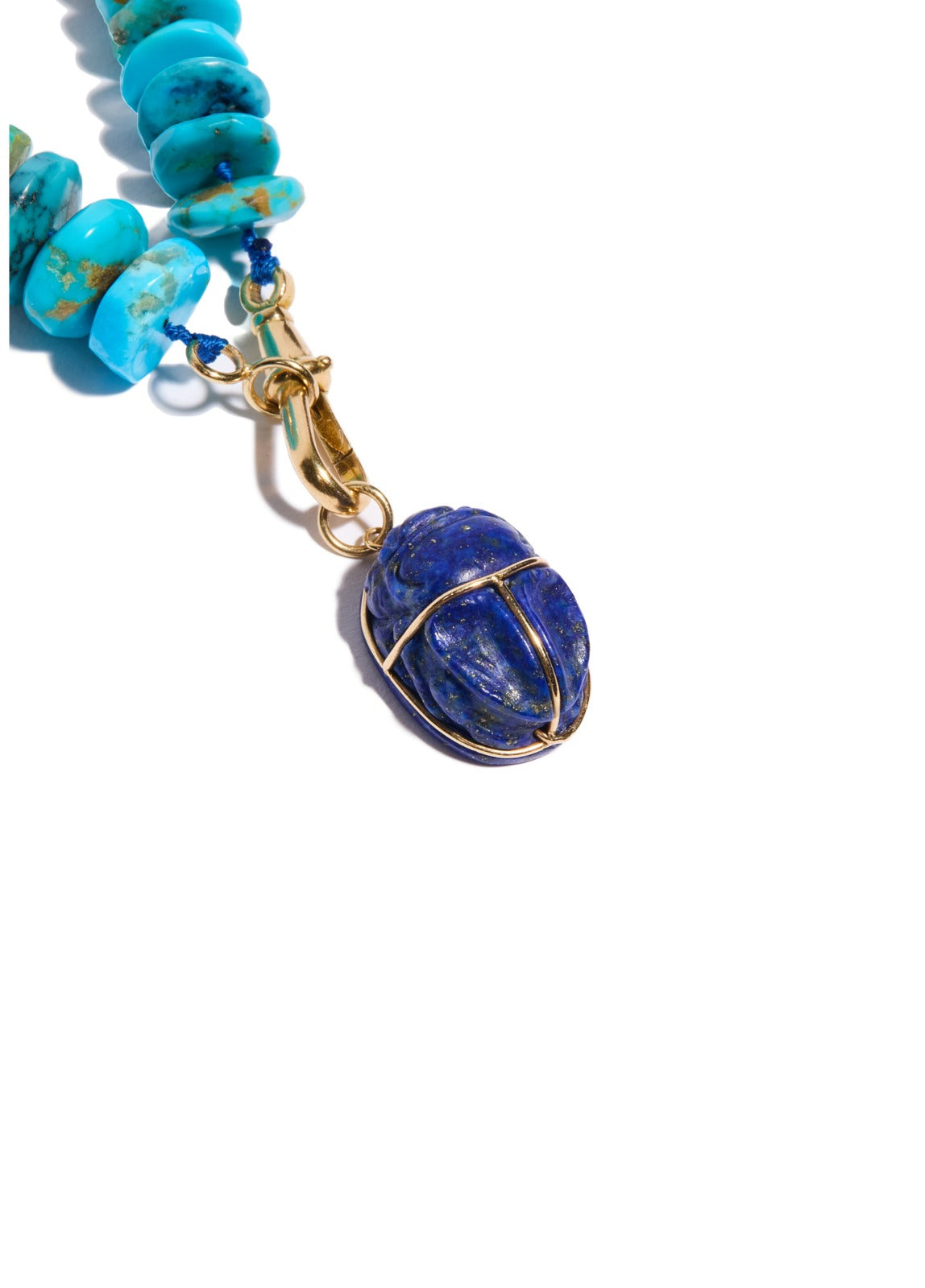 Lapis Scarab Necklace