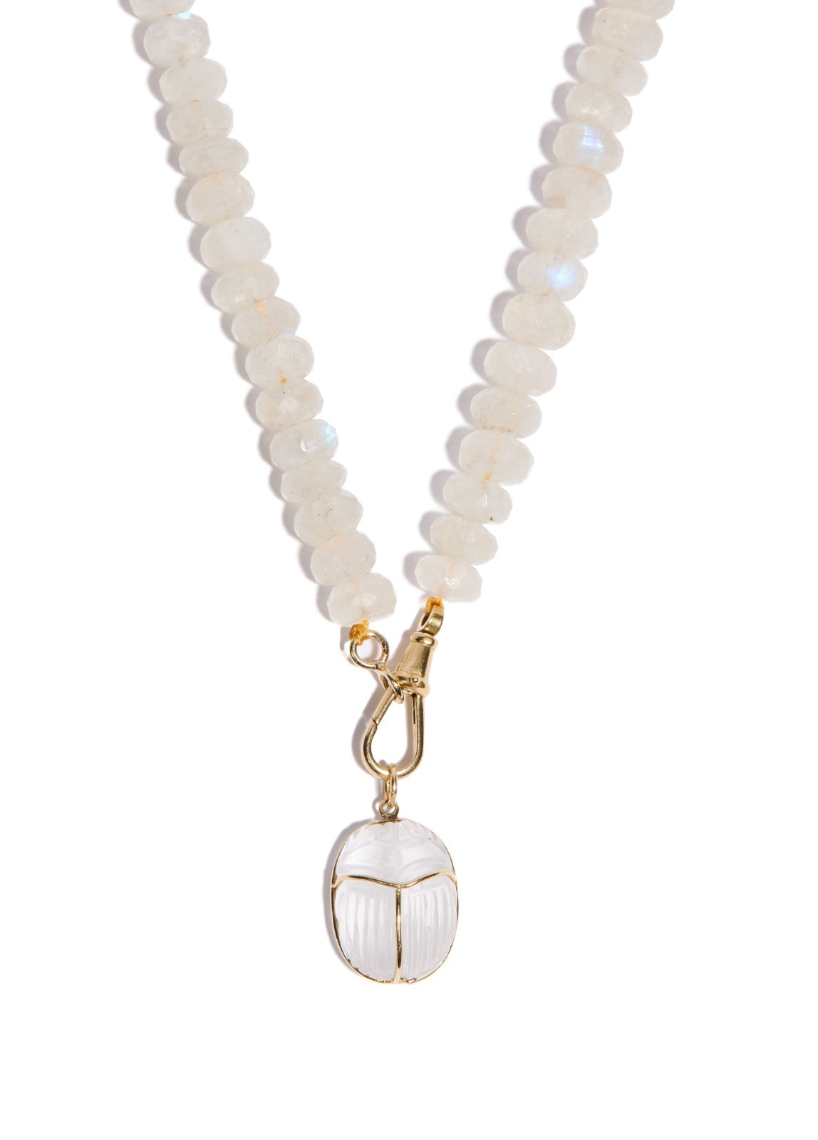 Quartz Scarab necklace
